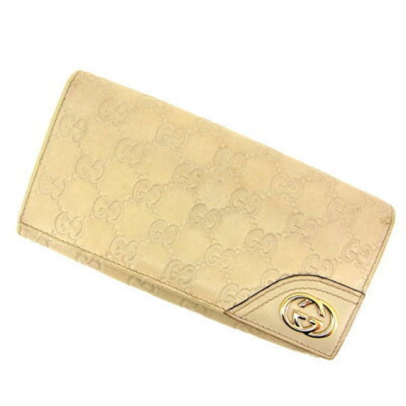 Gucci long Wallet Guccissima beige - Picture 1 of 6